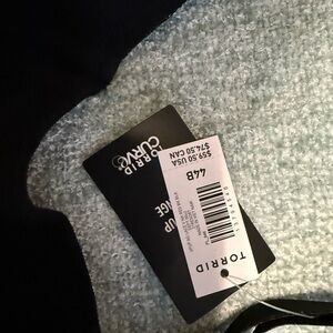 Torrid Black and Light Blue bra set NWT